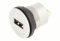 Schlegel 23.001.541 - Prise USB argentée - 1 prise USB type A - 1 prise USB type A