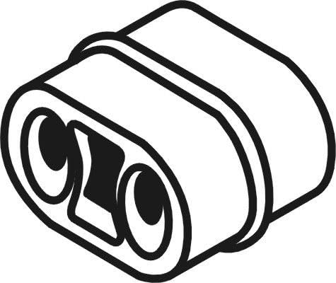 VEGAZ OG-123 Auspuffhalter Auspuff-Halterung EPDM (Ethylen-Propylen-Dien-Kautschuk) 0,01kg