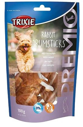 Trixie Rabbit Drumsticks Premio Friandises pour Chien 100 g 8 Pièces