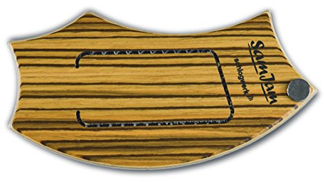 Schlagwerk SJ110Z SamJam - The Guitar Snare - Zebrano (Hell-Braun) - SnareDrum für Akustik Gitarren - werkzeuglose Installation - Rhythmus Add-On für Gitarre - Made in Germany