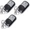 3 Stk. Schartec Universal Handsender 433 MHz - Funk Fernbedienung 4 Kanal Garagentoröffner 433,92 MHz für Garagentorantrieb - Torantrieb - Alarmanlage - garage door remote control Dublicator Cloning