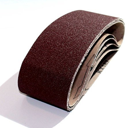 Lot de 200 de tissus Bandes abrasives pour ponceuse à bande 75 x 533 – Grain 80/Papier abrasif/bandes abrasives