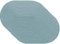 Venilia Tischset Platzset Tischwäsche Platzdeckchen für Esszimmer gewebt Oval Muster Blau 4er Set Vinyl, lebensmittelecht, 45 x 30 cm, 4 Stück, 59115