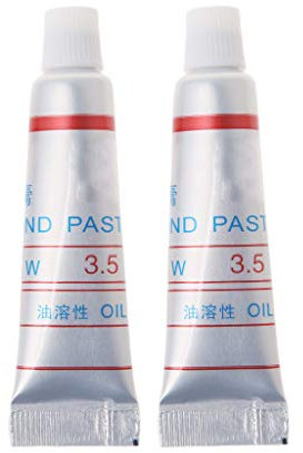 JENOR 2pcs Diamond Abrasive Paste Compound Micron Glass Metal Polishing Grinding Tool