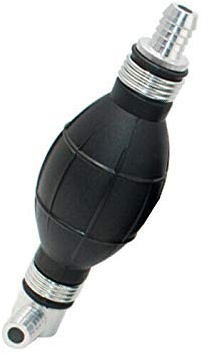 HugeAuto1Pcs Fuel Pump 10mm Elbow Fuel Assembly Single-head Curved Fuel Pump Rubber+Aluminum Alloy Hand Primer Bulb Type Boat Fuel Diesel Pump For Car RV Boat motorcycle Marine Outboard