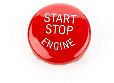 LST Start Stop Engine Knopf Abdeckung rot kompatibel mit BMW 1er 3er 5er X1 Z4 E-Serie
