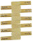 10 Stücke Sax Reed Alto bE Saxophon Lade Bamboo 2-1/2 Blätter Stärke 2,5 für Saxophon Ersatzblatt