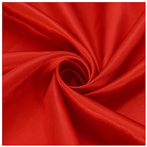 Satin mètres Ensemble 3 Pièces De Tissus De Soie Et De Satin Couture De Tissus De Satin, Rouge, Bordeaux, Tissus De Soie Au Mètre, Utilisé Pour Les Pyjamas En Satin, Ch(Size:1.5M*1M,Color:Gros rouge)