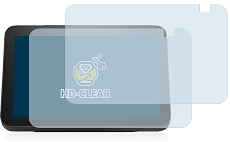 BROTECT (2 Stück Schutzfolie für Amazon Echo Show 8 2021 (2. Gen.) Displayschutz Folie Made in Germany, Ultra-Klar