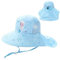 Fancyland ELSA Kinder Sonnenhut Mädchen Anna und ELSA UV Schutz Verstellbare breite Krempe Sommerhut mit Nackenschutz Herz Sonnenhut (2574-blue)