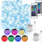 StarryEver Bunt LED Lichterkette Außen Batterie & USB, 16 Farben 132 Modi Lichterkette Innen mit Fernbedienung, 5M 50LED Bunt Lichterketten Batteriebetrieben für Zimmer Weihnachten Party Deko 2er-Pack