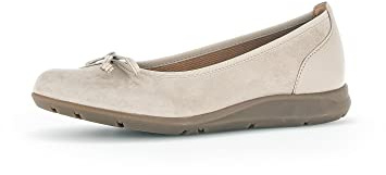 Gabor Femme Ballerines, Dame Ballerines Classiques,Chaussures d'été,Ballerines,élégant,Boucle,Loisirs,Beige (Desert),38.5 EU / 5.5 UK