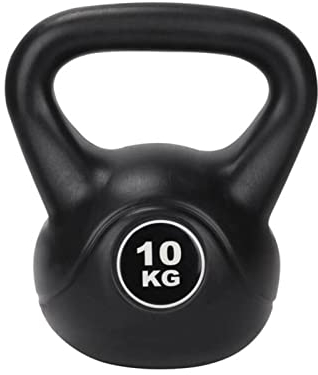 Shoze Vinyl Kettlebell Hand Weight Gym Kettle Bells Cardio Strength Training Exercise Equipment for Home Fitness Workout 10KG