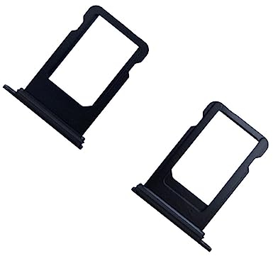 jbTec SIM-Tray kompatibel mit Apple iPhone SE 2020/2022 - Kartenhalter Single Slot Schlitten Rahmen, Farbe:Schwarz (Mitternacht)