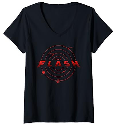 The Flash Multiverse Rings T-Shirt mit V-Ausschnitt