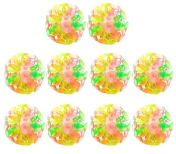 Toyvian 10 Pcs Suction Cup Ball Flash Birthday Party Bag Stuffers Light up Suction Cup Ball Kids Interaction Sucker Ball Suction Cup Bounce Balls Suction Bounce Ball Interactive Ball Child