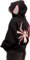 YINGKE Herren Spinnen Print Kapuzenpullover Y2K Punk Dunkle Gotisch Halloween Jacke mit Reißverschluss Unisex Streetwear Kapuzenpullover(L,Schwarz1)