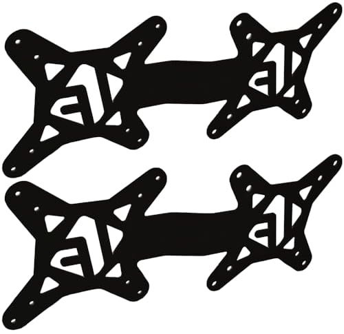 IFCASE Universal Back of Monitor, Monitor Arm Extension Metal VESA Mount Adapter Extender Plate for Mini PC CPU Computer Compatible with Intel NUC (Black) 2 Pack
