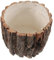 SUPVOX Vaso Fiori Legno di Corteccia Decorativo per Piante Fioriera Creativa per Giardino e Decorazioni Casa Contenitore per Piante da Esterno Design Unico per Matrimoni e Decorazioni