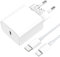 Amoner Cargador Rápido USB C 20W PD Adaptador con 1M Cable USB C a Lightning Compatible con iPhone 14/14 Plus/14 Pro/14 Pro Max/13/12/11/SE/iPad Pro