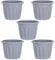 50cm Large Upcycled Grey Plastic Round Planter Indoor/Outdoor Plant Pot Lightweight & Weather Resistant Garden Planters Plant Herb Flower Nursery Pot Gardening (5, 50cm Round Planter)