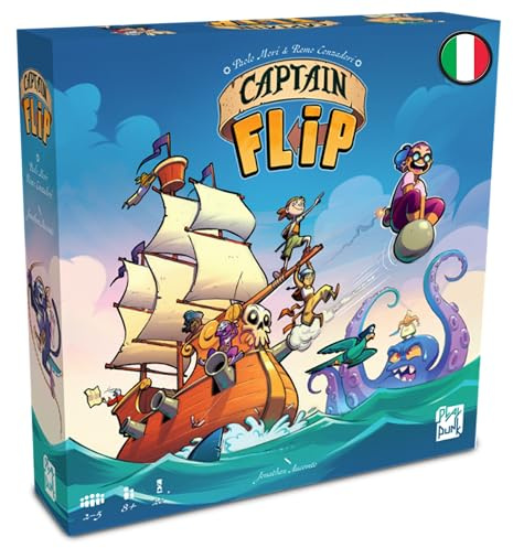 Asmodee Captain Flip Brettspiel, 2-5 Spieler, 8+ Jahre, italienische Ausgabe