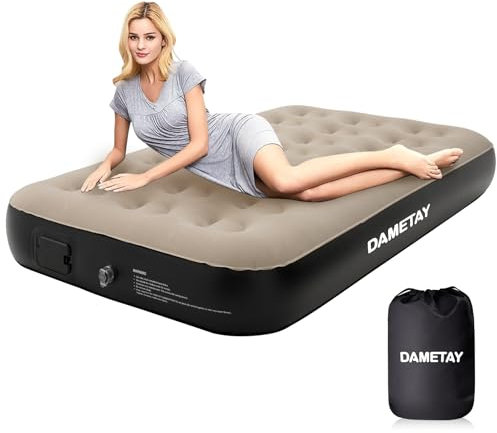 Luftbett Selbstaufblasend 1 person, Dametay–Aufblasen mit 1 Klick, Selbstaufblasbare Luftmatratze mit Pumpe Schlaf Bett aufblasbare Matratze inflatable Mattress Air Bed with Electric Pump, 190x98x25cm