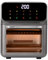 Panana Multifunctional Digital Air Fryer+ Rotisserie, Dehydrator, Convection Oven, 10 in 1 Airfryer Oven, 1500W Roast, Bake, XL 12L Family Size, Easy-View Window