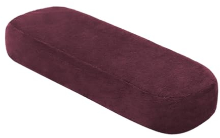 Fenteer 1 Armlehnen Polster mit Elastischem Gurt, Ersatzteile Bürostuhl Armlehne Elastische Waschbare für Computer-Gaming-Stuhl,Dunkelrot