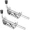 VZU 2PCS Spring Loaded Latch, Heavy Duty Stainless Steel Faster Locking Bolt Lock, Shed Door Latch, Cranked Door Bolt for Door Shed Gate Garage Shed Barn Chicken Coop