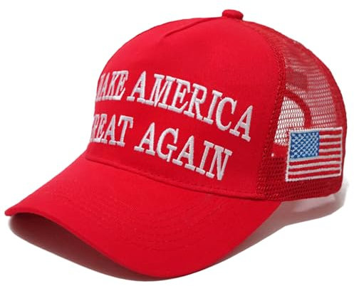 MAGA Hat Trump Hat Trump Merchandise 45-47 Make America Great Again Hat Donald Trump 2024 USA Flag Mesh Baseball Cap, Getaway Solids, One Size