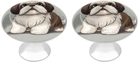 WYUSPGK Schubladengriffe aus Edelstahl, 15,99 Druck, minimalistische Schrankgriffe, 2 Stück, runde Griffe für Kommoden, Schränke und Schränke