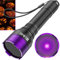 LBJD 365 NM UV-Schwarzlicht-Taschenlampe, 4-adrige gefilterte LED, hohe Leistung und lange Reichweite, professioneller Strahl für Yooperlit-Jagd, Erkennung von Haustierurin, Harzen und professionelle