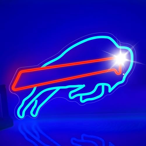 OvoNinn Football Led Sign Football Team Neon Signs for Wall Decor Man Cave Football Club USB Football Light Up Sign Gift for Football Fans