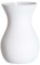 Ritzenhoff & Breker Annalena Vase, 18 cm, Moderne Tischvase mit softem Matt-Finish, Bauchige Dekovase zur Dekoration, Glas, Weiß