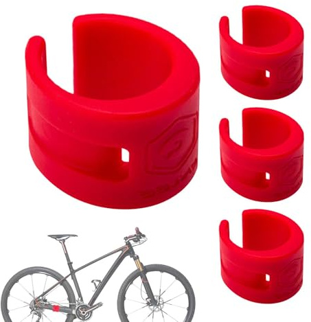 Fahrradhülsenschutz, 4-teiliger Gummirahmen, Guard Mountain | Straßenfahrräder, kratzfest, Kettenschutz, Gabel vorne hinten, langlebiger Rahmen mit zwei