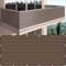 SDLLG Rete frangivista per recinzione, protezione solare con occhielli in HDPE, 1 m x 3 m, 180 g/㎡, resistente alle intemperie, per giardino, balcone, campo sportivo (marrone)