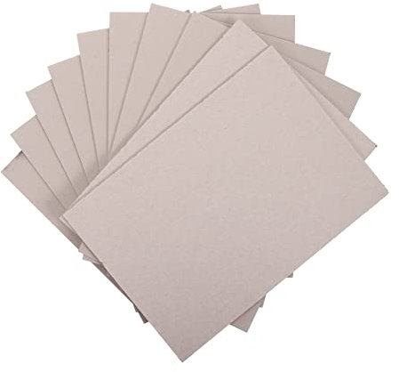 DOITOOL Chipboard Sheets 10pcs Large Gray Cardboard Sheets for Boys and Girls Crafts Model Making Large