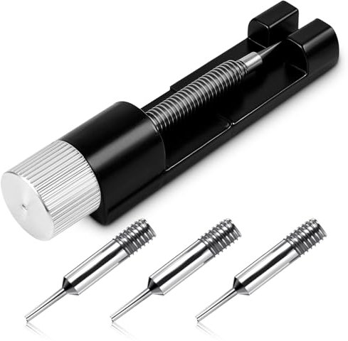 Teaaha Watch Link Removal Kit with 3 Spare Pins, Comprehensive Tool Set for Adjusting and Removing Watch Bands, Extra Replacement Pins, Compatible with Various Sizes