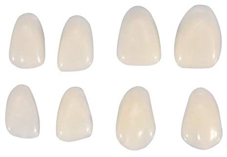 DmDoyy 50 Pcs Fausse Dent, Facette Dentaire A Poser Soi Meme, Dentier Provisoire, Blanchiment Fausses Dents,Facettes Dentaires,Haut Bas Prothèses Dentaires