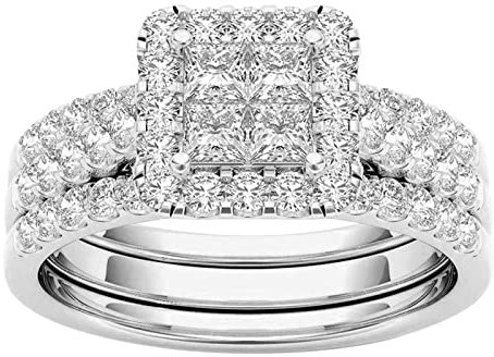 Generisch Silber 3 Ringe Ineinander Silber (Silver, 9)