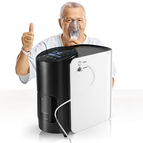 Concentrador de oxígeno portátil para el hogar, concentración ajustable de 1-7 L/min, máquina de oxígeno, dispositivo de oxígeno silencioso para el hogar