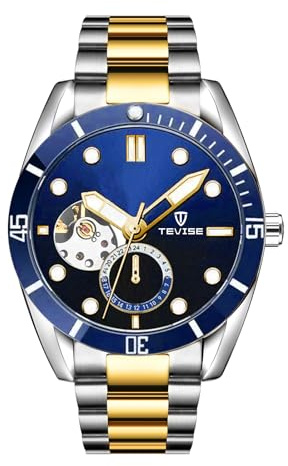 W WOLF-CUB Herren-Armbanduhr, grün, wasserdicht, Edelstahl, automatische mechanische Uhr, Luxusuhr, leuchtende Armbanduhr