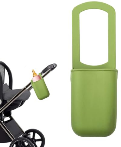 Ahuuen Baby Stroller Cup Holder - Silicone Stroller Drink Holder Attachment | Storage Bags Baskets for Golf Treadmills Yard Stadium Park Picnic Bicycles Garden Summer