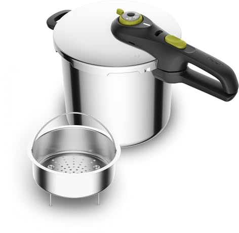 Tefal Secure Neo 8L, Pentola in acciaio inossidabile, per 5-8 persone, Risultati rapidi, Qualità al giusto prezzo, P2534449