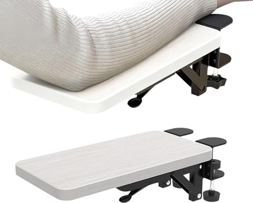 Sghtil Repose-bras de bureau, pliable, ergonomique, sans perçage, pour bureau, école, appartement, chambre d'étudiant, table, chaise, ordinateur