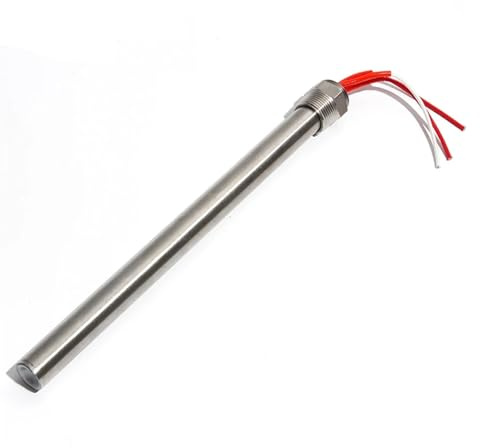KAYOUDE Electric Heating Tube For Radiator Heat DN20 3/4 25mm Cartridge Heater Oil Single Head Rod 220V 1500W/2000W(20x300mm 1.5KW)