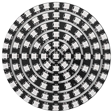 Tumintu WS2812 SK6812 Radius 110Mm LED Ring 5050 DC5V DIY LED Ring Eingebauter RGB Adressierbarer LED Ring 93 Bits LEDs