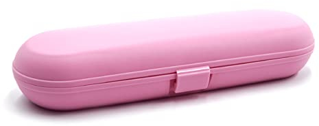 vhbw Universal Etui Hülle kompatibel mit elektrischen Zahnbürsten - Reiseetui Rosa