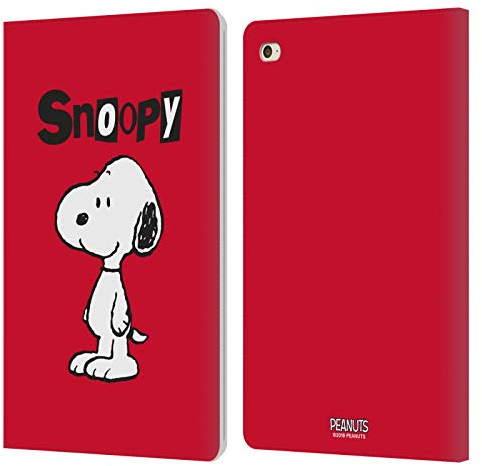 Head Case Designs Licenciado Oficialmente Peanuts Snoopy Personajes Carcasa de Cuero Tipo Libro Compatible con Apple iPad Mini 4